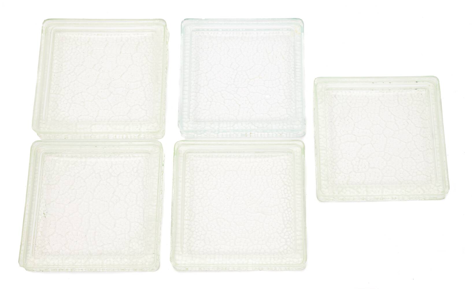 Set of 5 glass pad