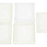Set of 5 glass pad