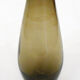 Large smoked blown glass vase