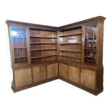 Ancien meuble de pharmacie en angle