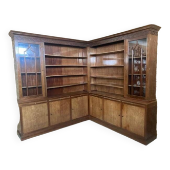 Old corner pharmacy cabinet
