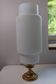 Vintage gold metal opaline lamp