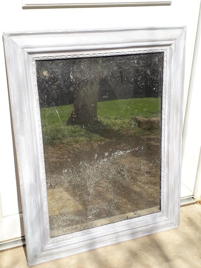 Mirror wood and stucco rechampie 87 x 68cm