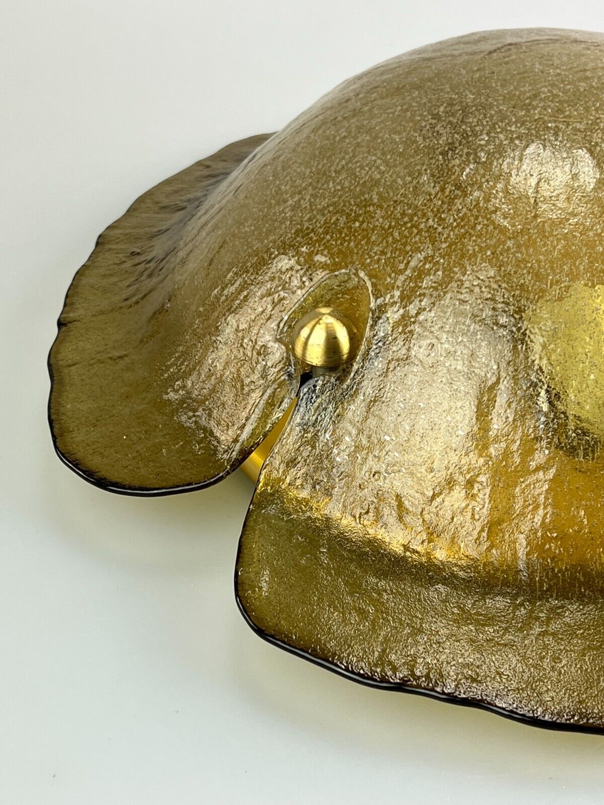 60s 70s Peill & Putzler ceiling lamp glass space design lamp