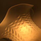 Ancient bronze and opalescent glass sconce