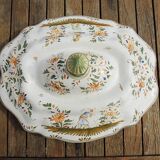 Old Moustiers Style Earthenware Lion Soup Tureen