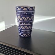 Blue and White Ceramic Decorative Vase Robert Picault