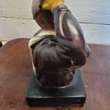Plaster bust Aviator Sanios-Dumoni
