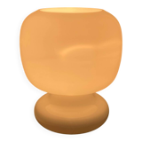 Lampe à poser en verre opalin, 1970