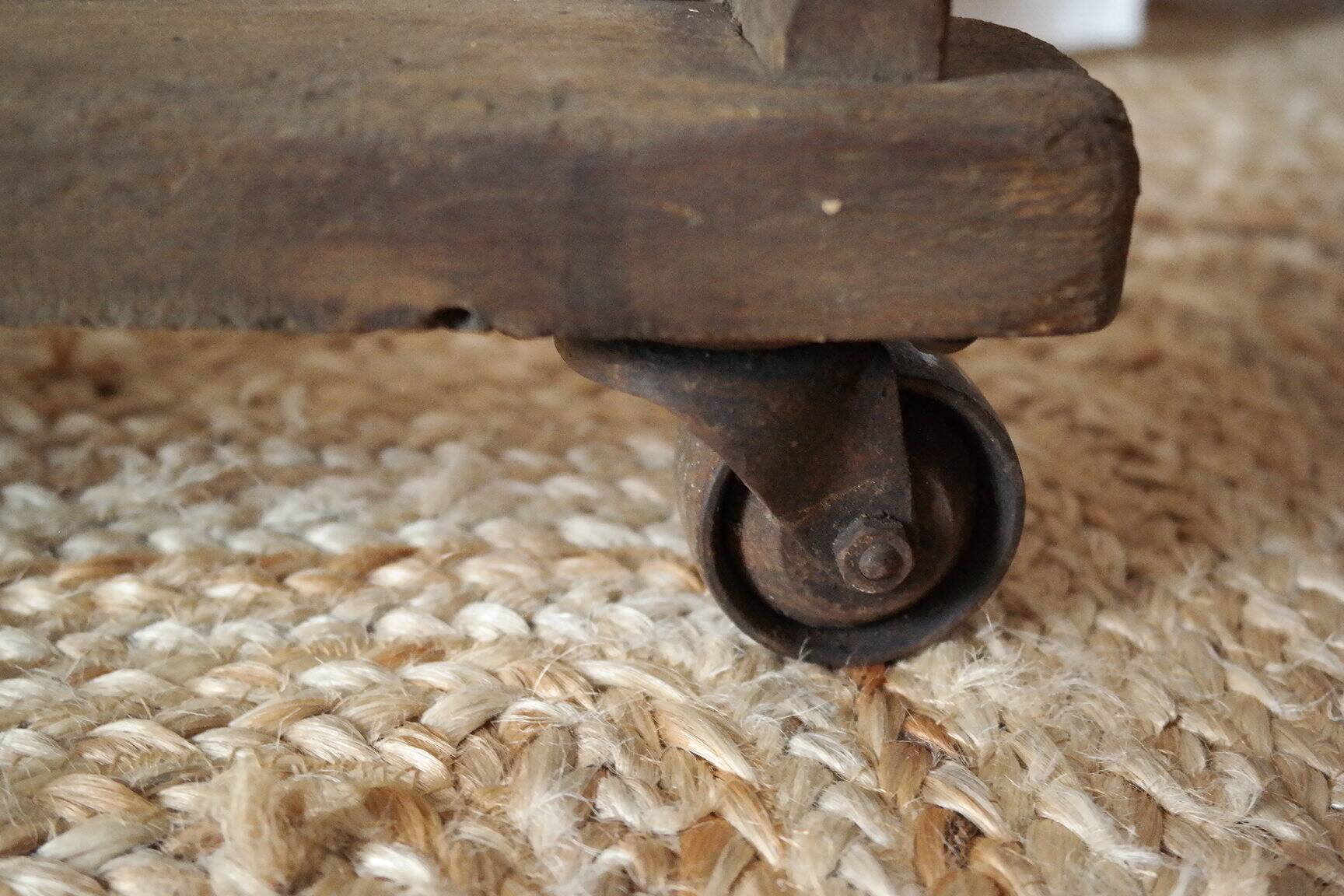 Vintage rolling shelf craft furniture