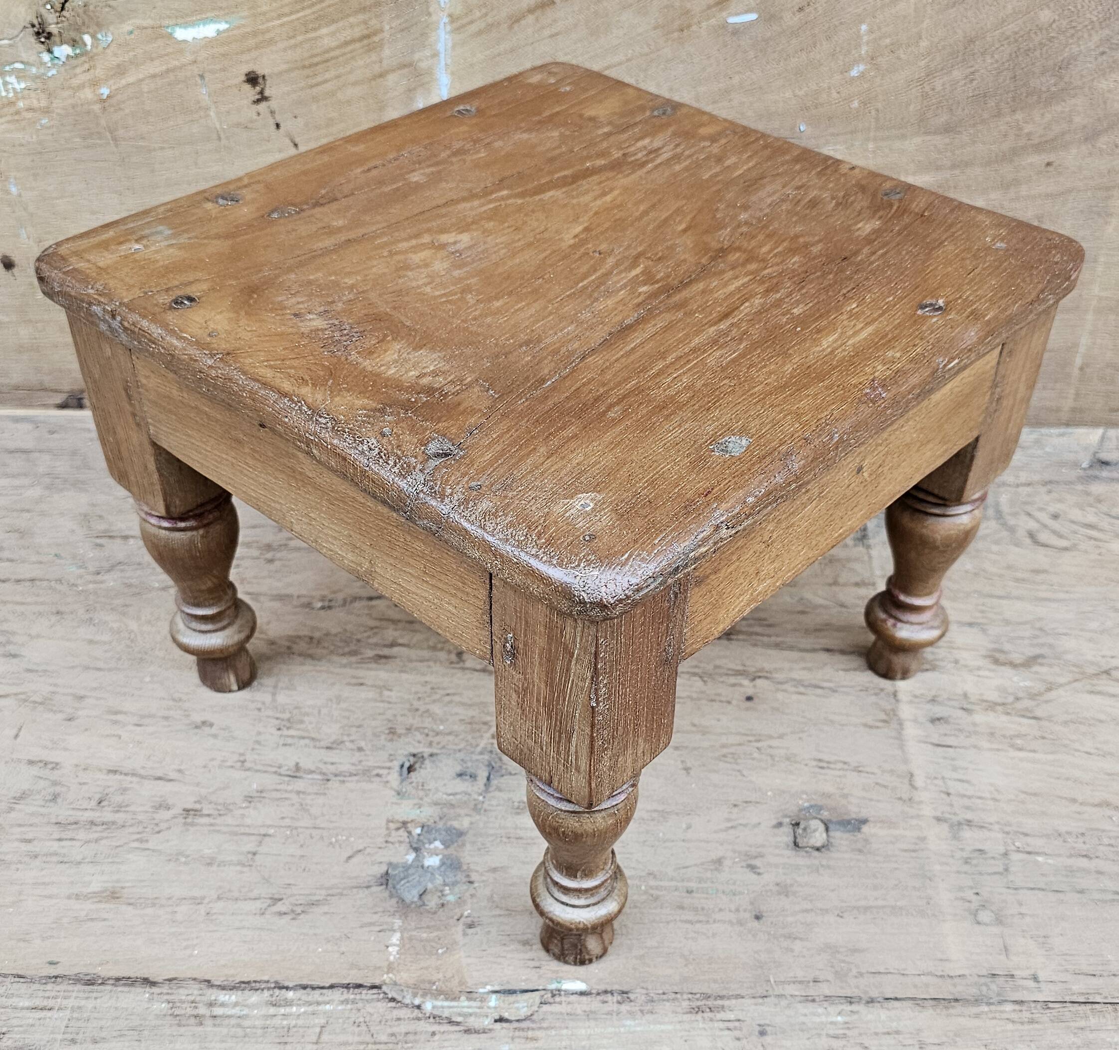 Old Art Deco tea table in Burmese teak