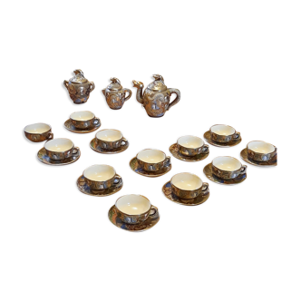 Japanese Tea Set Satsuma Early XXth 14 Pieces