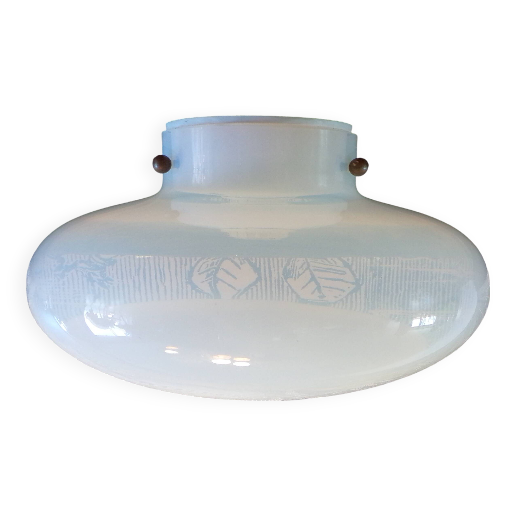 Leucos mushroom ceiling light in Murano glass Ø36cm
