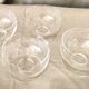 Suite de 4 coupes a champagne ou coupe a glaces daum nancy croix de lorraine france
