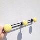 60s yellow wall coat rack