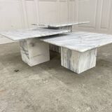 Set of 3 marble nesting tables