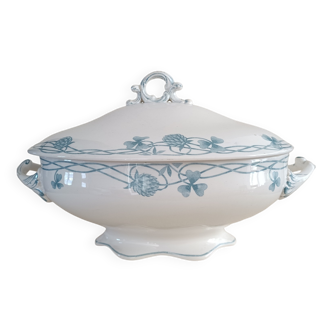Sarreguemines iron earth soup tureen