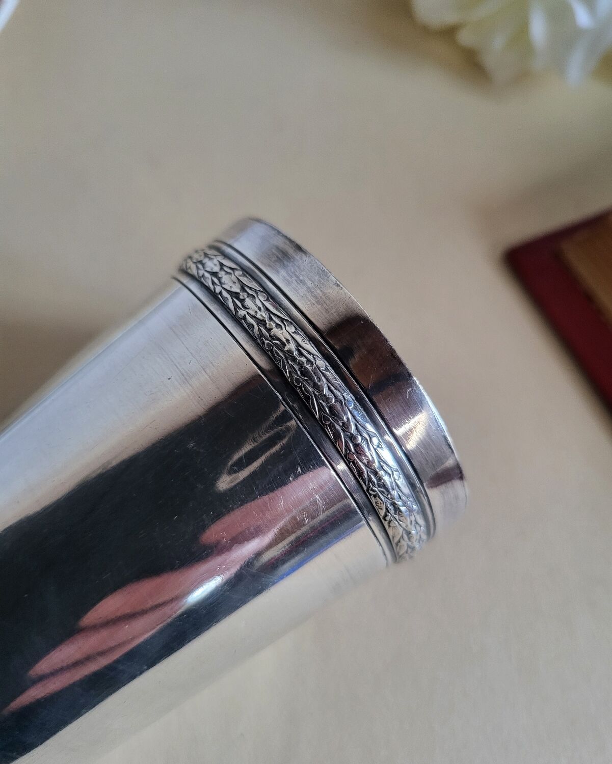 Silver-plated metal timbale by RAVINET d'ENFERT