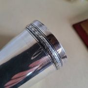 Silver-plated metal timbale by RAVINET d'ENFERT