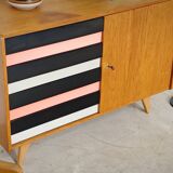 U 458 pink and grey sideboard by Jiri Jiroutek for Interier Praha 1960