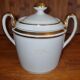 Sweetener in Sologne porcelain Larcheveque Pattern edging garland Gilded
