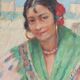 The citrus seller by Suzanne Hurel oil on canvas