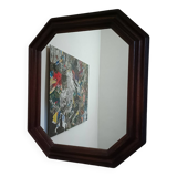 Antique octagonal mirror