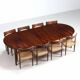 Gunni Omann large dining table in rosewood Omann Jun Denmark 1960