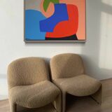 Modern colorful abstract painting