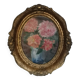 Bouquet de fleurs en medaillon