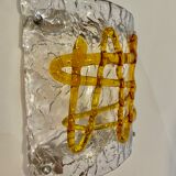 Pair of Mazzega murano wall lamps