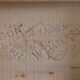 Ancient rice starch wooden case trunk W. Paterson, france