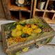 Old lithographed metal box