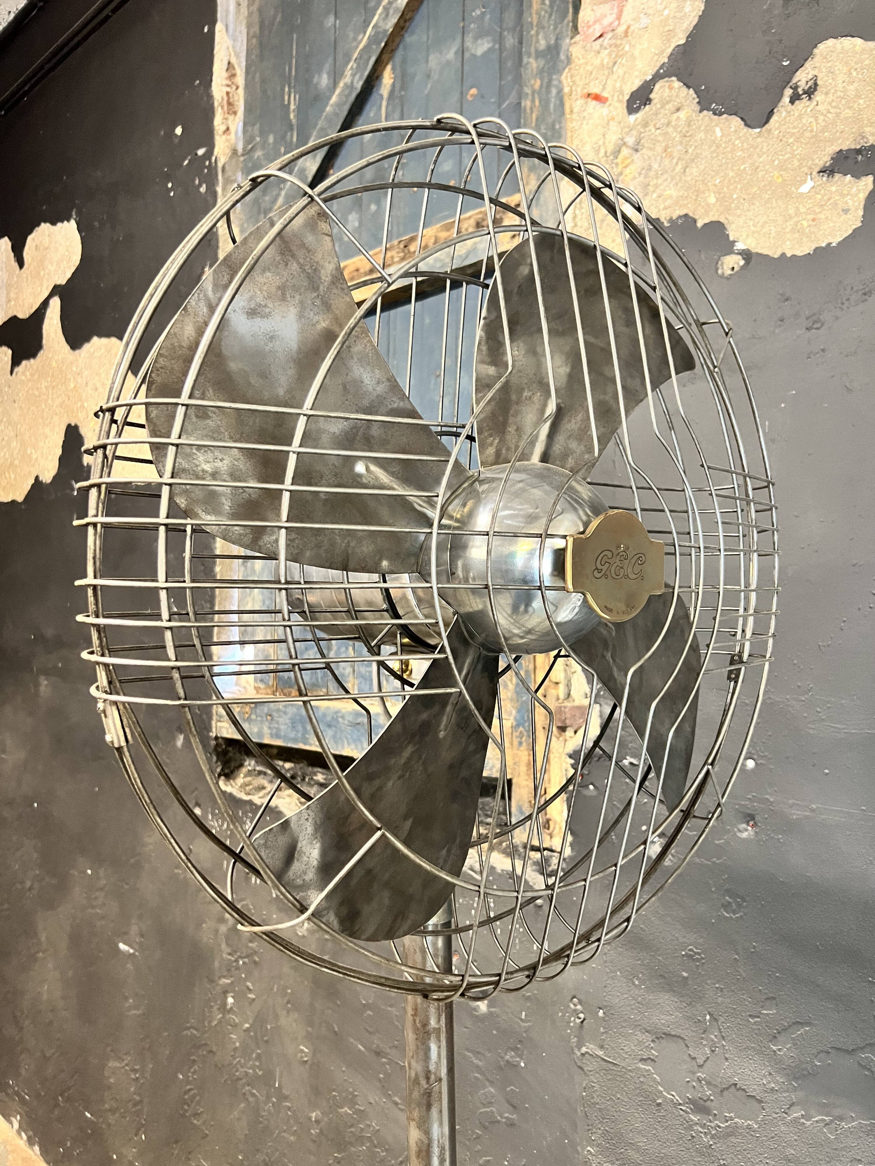 Large industrial fan General Electric England 1940