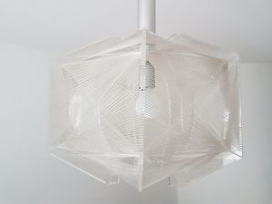 Suspension Sompex en perspex fabriquée par Paul Secon
