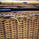 Wicker bench box