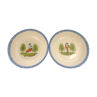 Pair of ceramic plates from Saint Clement