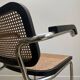 CESCA B64 black armchair in cane after Marcel Breuer Made In Italy