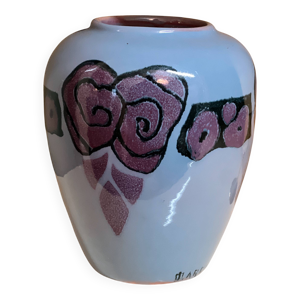 Vase violet de O. Larrieu