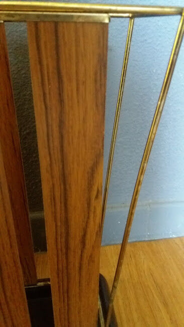 Brass and formica umbrella holder