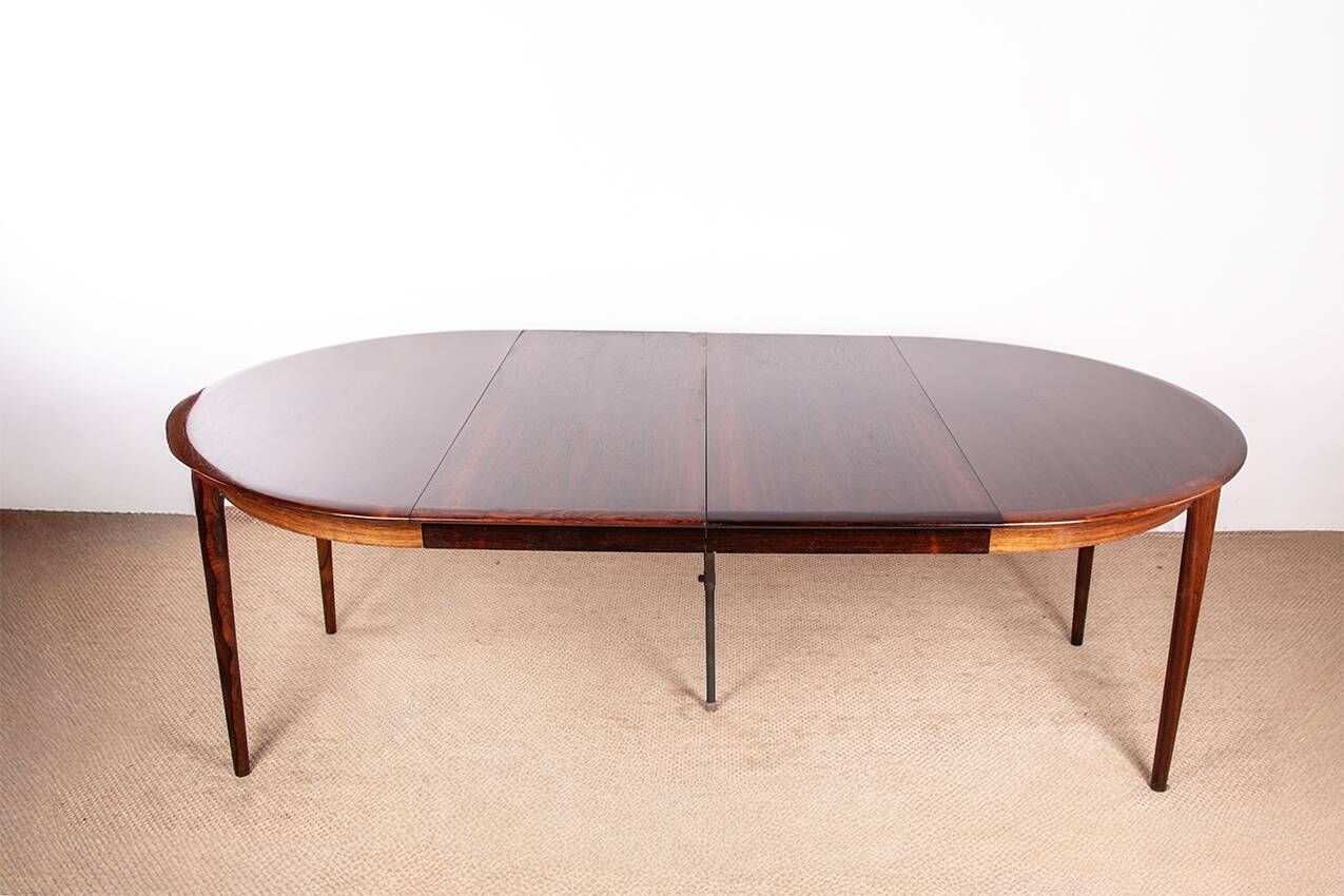Danish extendable dining table, rosewood, Kai Lyngfeldt Larsen 1960.