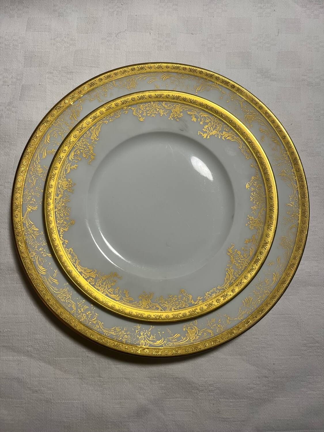 Haviland Limoges plates – Gold gilding – Prestige service