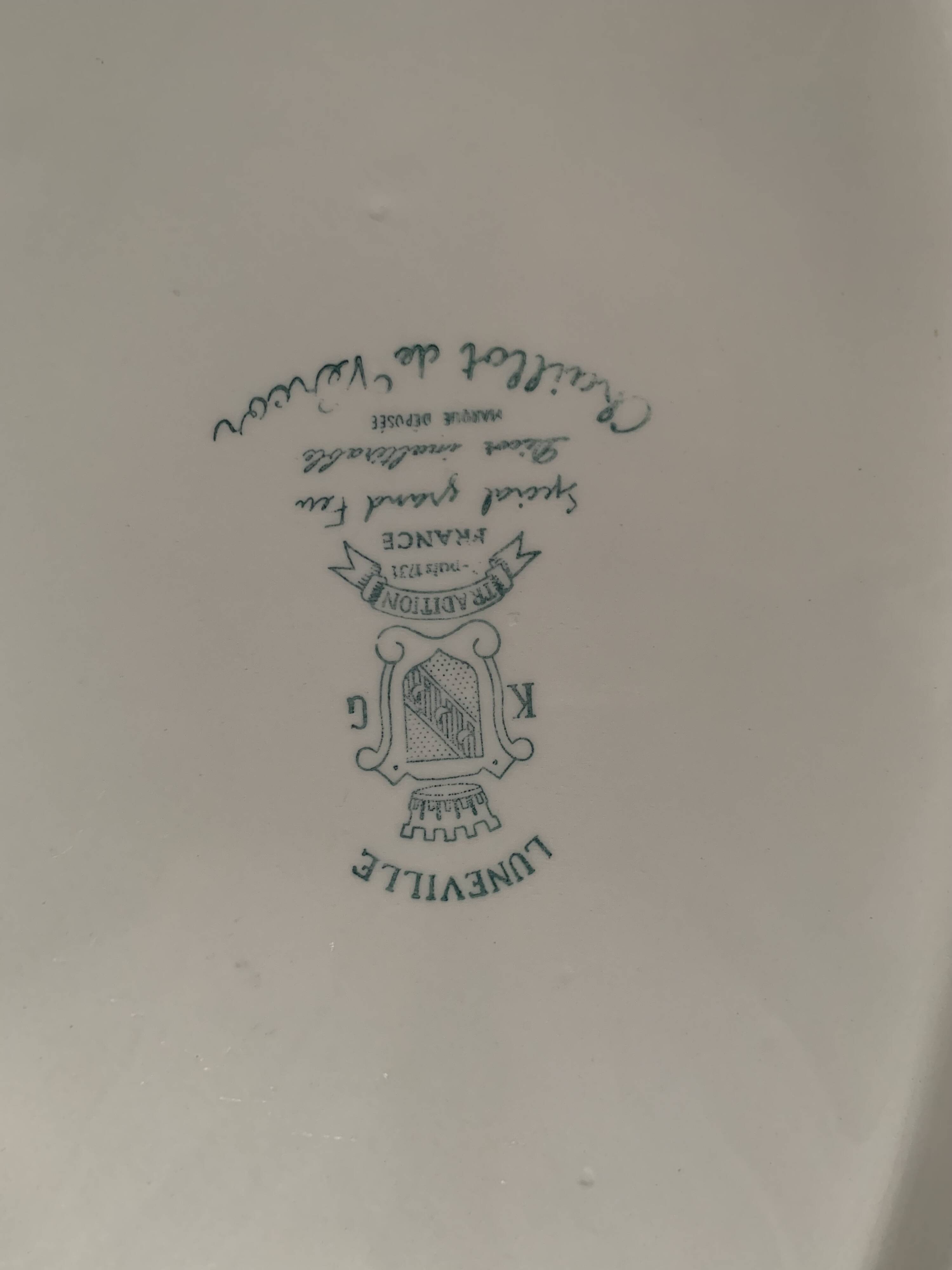 Luneville oval dish