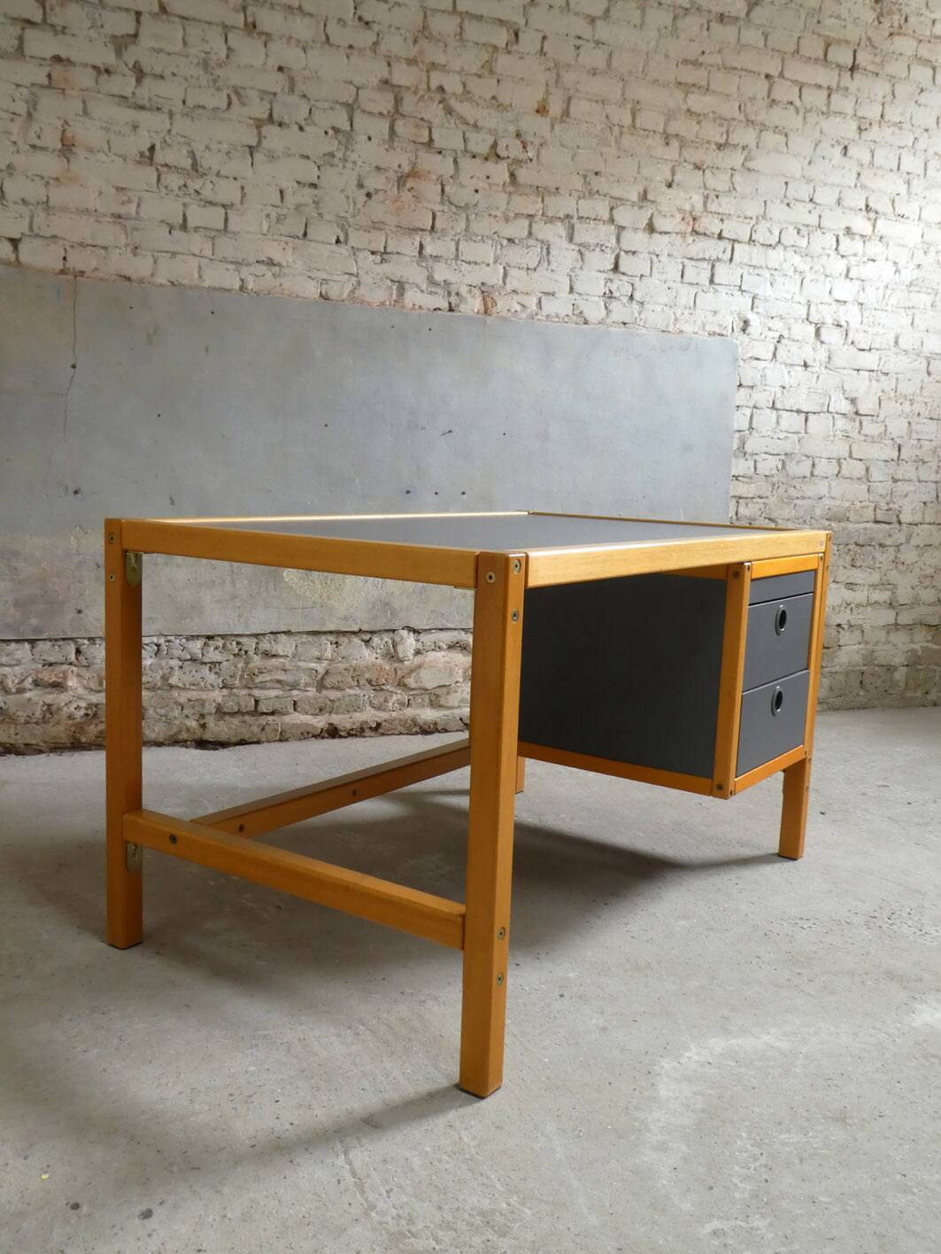 Elm desk, New Forms, 1980