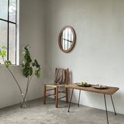 Oval cherry mirror