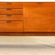 Mid-Century Sideboard by Meredew (Brown Leather Handles)