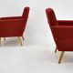 1950s pair of armchairs, Czechoslovakia