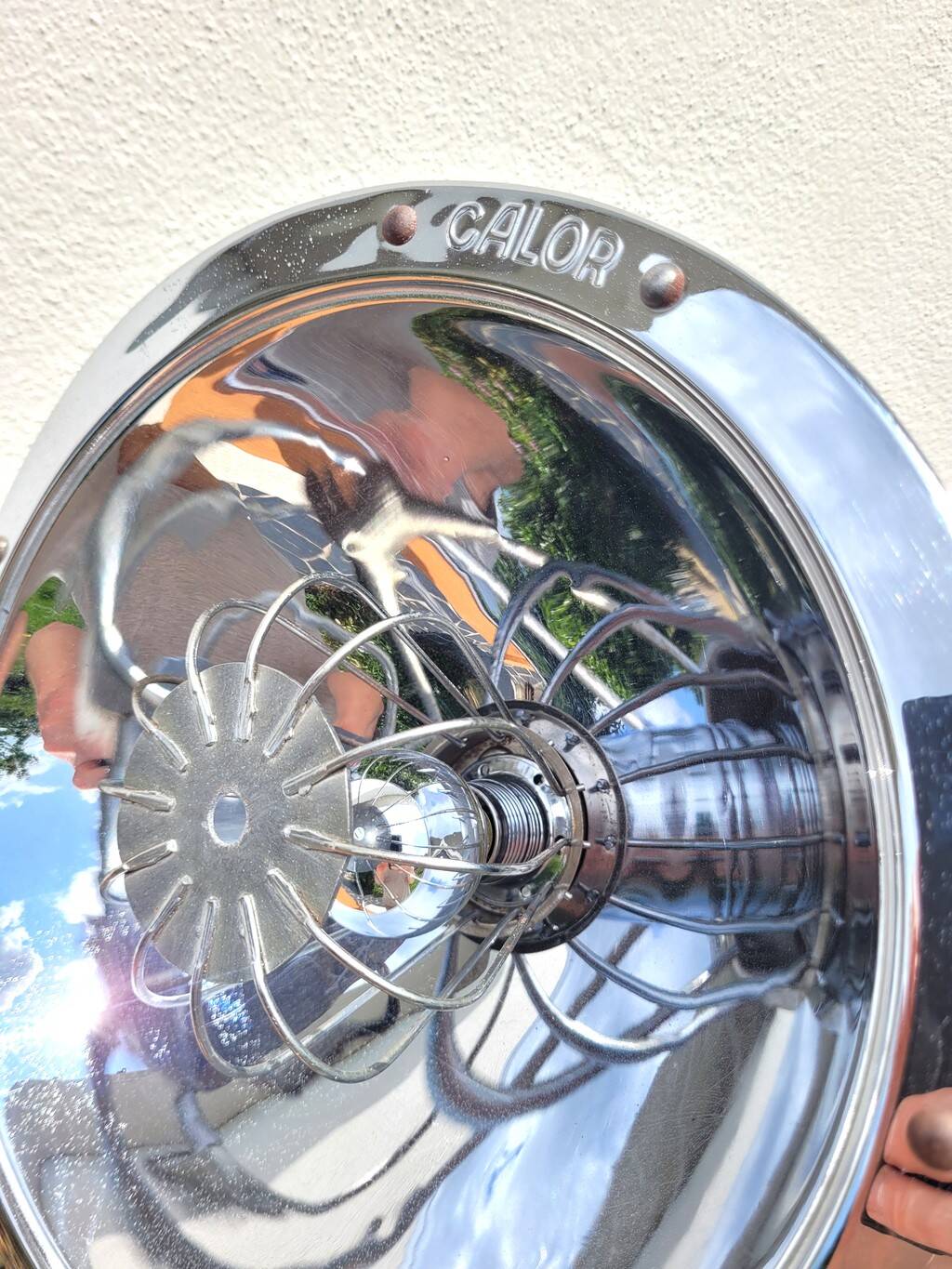 Vintage Calor parabolic lamp