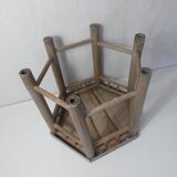 Rattan bamboo side table