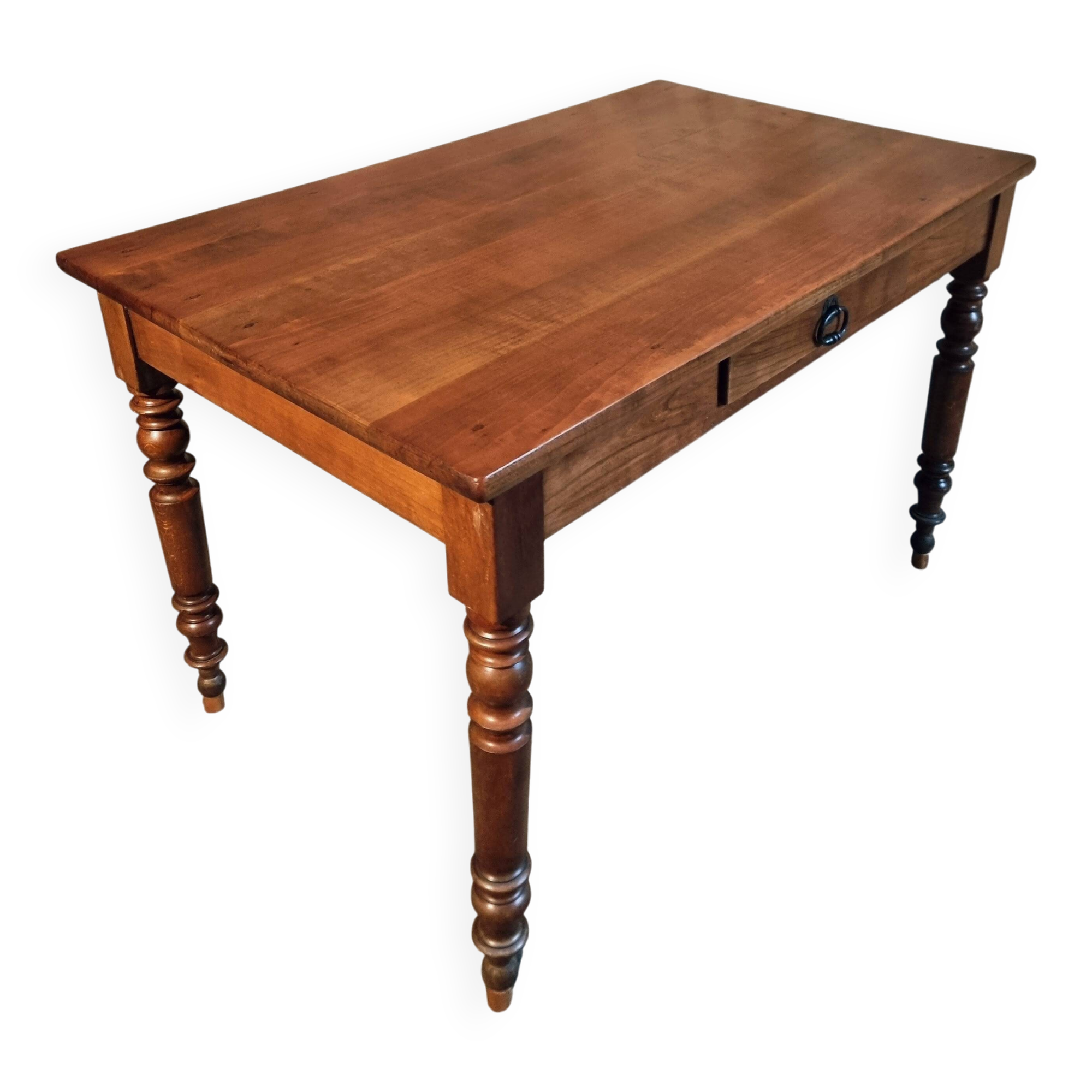 French vintage cherry wood table, circa 1920–1940.